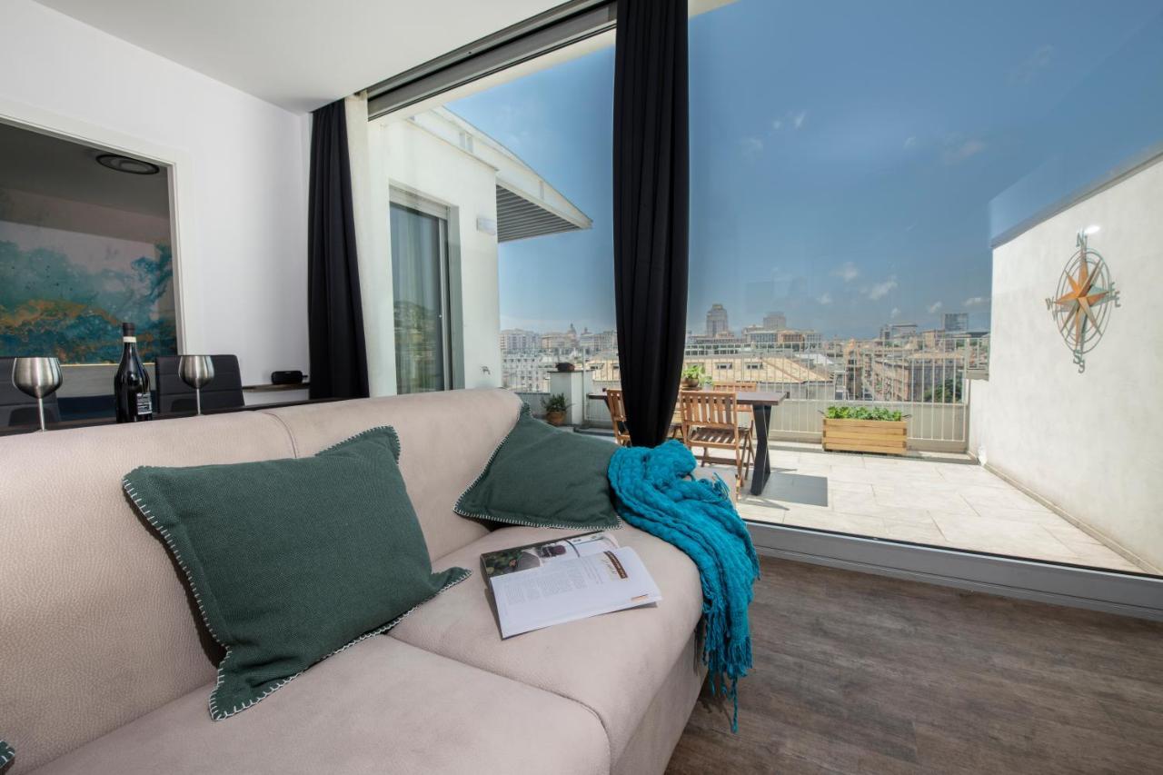 דירות ג'נובה Attico Luxury Con Parcheggio E Terrazza Vista Mozzafiato מראה חיצוני תמונה