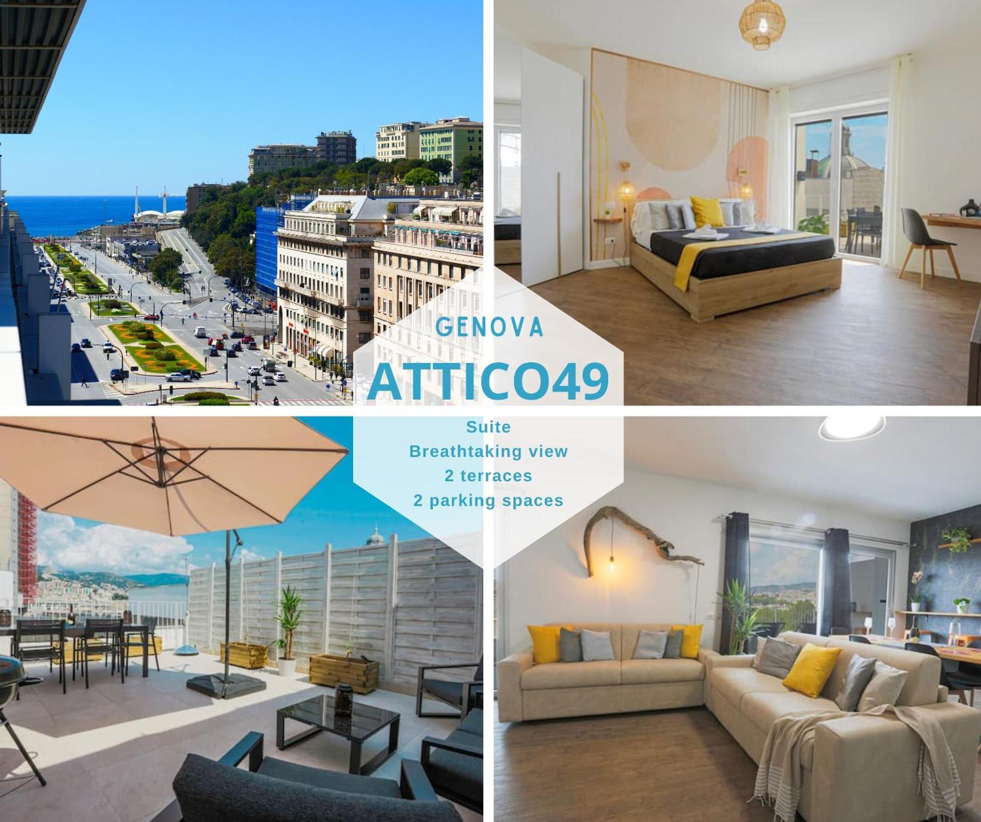 דירות ג'נובה Attico Luxury Con Parcheggio E Terrazza Vista Mozzafiato מראה חיצוני תמונה