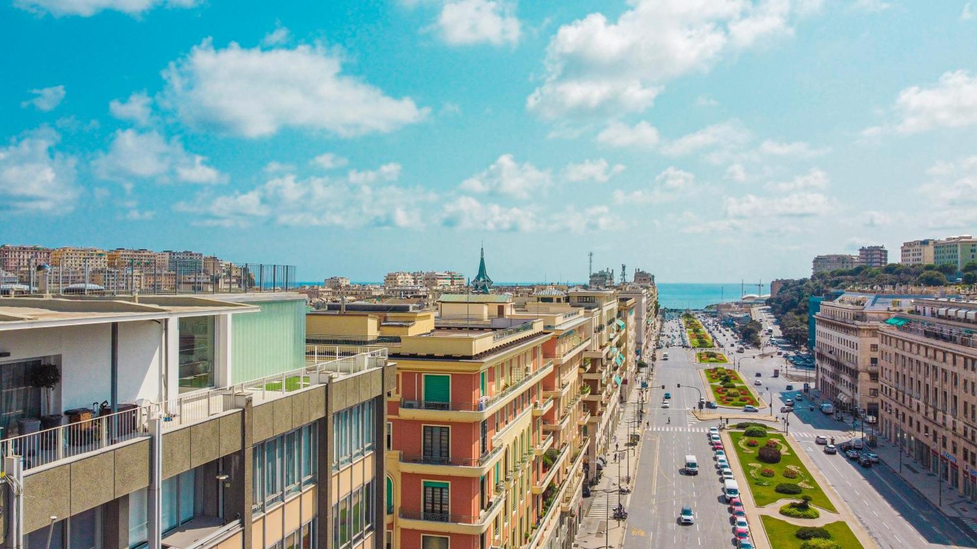 דירות ג'נובה Attico Luxury Con Parcheggio E Terrazza Vista Mozzafiato מראה חיצוני תמונה