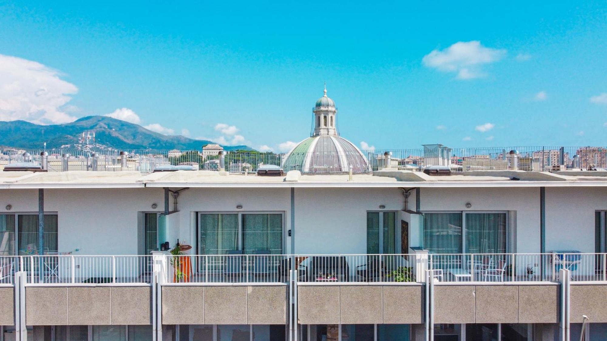 דירות ג'נובה Attico Luxury Con Parcheggio E Terrazza Vista Mozzafiato מראה חיצוני תמונה